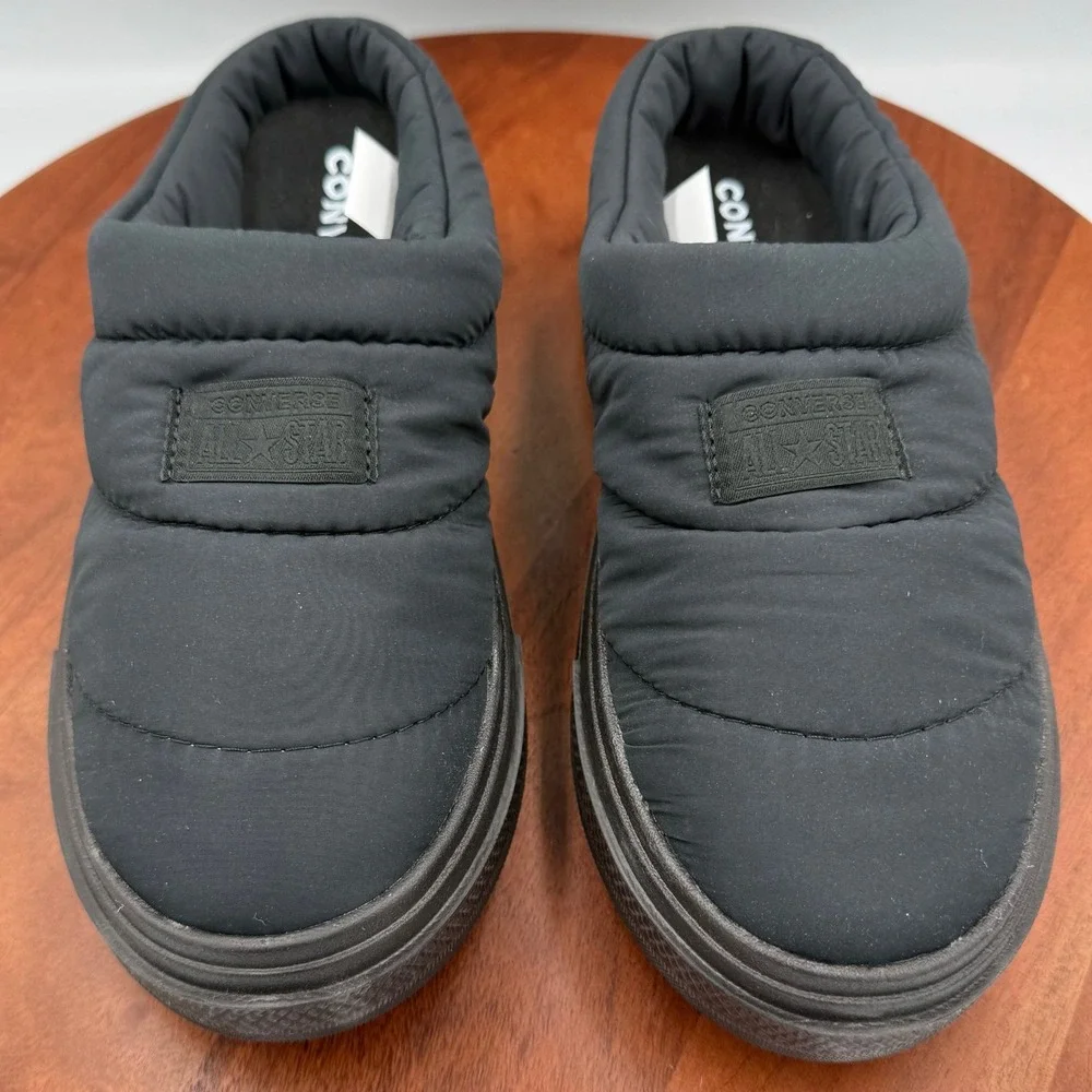 Converse‎ Chuck Taylor Elements Mule Slip On Black Quilted A13893C M8.5/W10